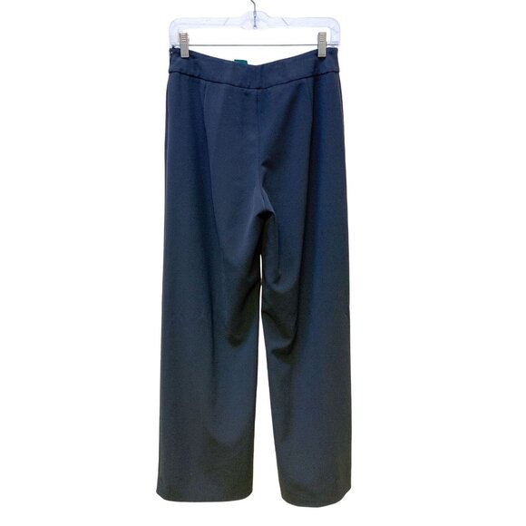 Giorgio Armani Womens Dark Gray Wide-Leg Pants Size 6 (42 EU) Made In Italy - Picture 2 of 4